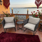 WLSF2562 3-Piece Woven Rattan Outdoor Chair Set with Side Table – Mediterranean Lakeview Patio Furniture