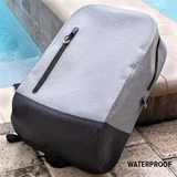 WBP1901-2 Gray Black Waterproof Dry Backpack Portable Outdoor Swimming Backpack
