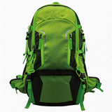 HDB1906 Green Black Waterproof Hiking Backpack with Reflective Strips & Adjustable Harness for Mountain Trekking