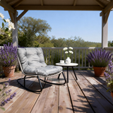 DTY2527 Wicker Outdoor Rocking Chair with Thick Cushion – Modern Patio Glider Rocker Lounge Chair