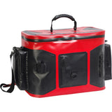WCB1912 Red Black Waterproof Insulated Cooler Bag with Multi Side Pockets & Rubber Top Handle for Fishing Camping