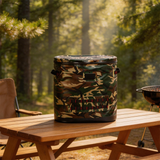WCB1902 Camo Hard Shell Insulated Waterproof Cooler Backpack with Molle Webbing for Fishing Hunting