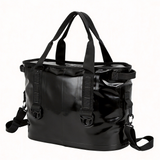WCB1901 Silver Waterproof Insulated Cooler Tote Bag with Detachable Shoulder Strap for Beach Picnic