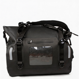 WDF1906 Navy Blue Roll Top Waterproof Motorcycle Duffel Dry Bag with Clear Window & Reflective Strips