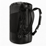 WDF1903 Black Roll Top Waterproof Motorcycle Dry Duffel Bag with Shoulder Straps