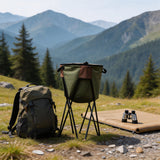 NICB2201 Olive Green Foldable Stand Up Cooler Bag Portable Insulated Ice Bucket for Picnic Camping