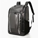 WBP1911 Brown Water Resistant Hiking Backpack with Reflective Strip for Rainy Outdoor Camping Travel