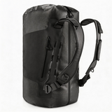 WDF1903 Black Roll Top Waterproof Motorcycle Dry Duffel Bag with Shoulder Straps