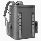 WCB1914 Grey Fully Welded Waterproof Dry Backpack with Molle Webbing & Side Pockets for Kayaking River Rafting