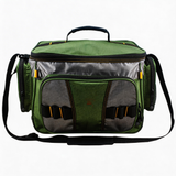 FSB1904 Blue Multi-Pocket Fishing Tackle Bag with Mesh Panels & Adjustable Shoulder Strap for River Lake Angling