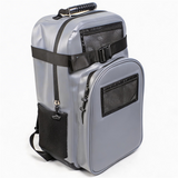 WDF1912 Grey Hard Shell Fully Waterproof Backpack with Multi Mesh Pockets for Kayaking River Hiking