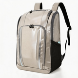 WBP1911 Brown Water Resistant Hiking Backpack with Reflective Strip for Rainy Outdoor Camping Travel