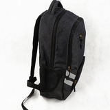HDB1914 Black Waterproof Hiking Backpack with Reflective Strips for Mountain Trekking Rainy Outdoor Adventures