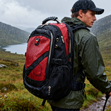 HDB1918 Red Black Waterproof Sports Backpack with Hard Top Handle for Kayaking Water Sports Mountain Hiking