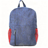HDB1920 Blue Red Waterproof Lightweight Backpack with Mesh Side Pocket for Mountain Hiking Rainy Outdoor Trips