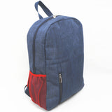 HDB1920 Blue Red Waterproof Lightweight Backpack with Mesh Side Pocket for Mountain Hiking Rainy Outdoor Trips