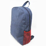 HDB1920 Blue Red Waterproof Lightweight Backpack with Mesh Side Pocket for Mountain Hiking Rainy Outdoor Trips