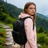 HDB1921 Black Minimalist Waterproof Backpack for Kayaking River Trekking Water Sports & Daily Outdoor Use