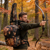 HTB1901 Realtree Camo Hunting Backpack with Integrated Gun Case & Adjustable Shoulder Straps for Woodland Hunting