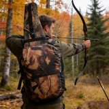 HTB1901 Realtree Camo Hunting Backpack with Integrated Gun Case & Adjustable Shoulder Straps for Woodland Hunting