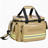 WCB1910 Green Waterproof Insulated First Aid Cooler Bag with Reflective Strip for Mountain Hiking Emergency Medical Storage