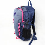 HDB1910 Blue Pink Waterproof Hiking Backpack with External Earphone Hole for Mountain Trekking & Daily Outdoor Use