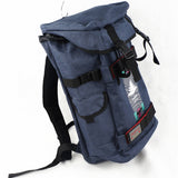 HDB1912 Navy Blue Roll Top Waterproof Backpack with Skateboard Carry Straps for Street Skating Outdoor Hiking
