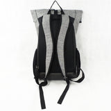 HDB1913 Grey Roll Top Waterproof Laptop Backpack with Side Water Bottle Pocket for Business Travel & Hiking