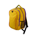 HDB1922 Yellow Purple Waterproof Hiking Backpack with Reflective Strip for Foggy Mountain Trekking Rainy Outdoor Travel