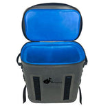 NICB1915 Grey Hard Shell Insulated Waterproof Cooler Backpack with Molle Webbing for Fishing Camping