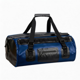 WDF1901 Brown Roll Top Waterproof Motorcycle Dry Duffel Bag with Front Zipper Pocket