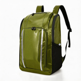 WBP1911 Brown Water Resistant Hiking Backpack with Reflective Strip for Rainy Outdoor Camping Travel