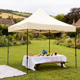 PGL2503 Maroon Pop-Up Canopy Tent with Black Metal Frame – Portable Outdoor Patio Shade for Parties & Backyard Events