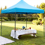 PGL2503 Maroon Pop-Up Canopy Tent with Black Metal Frame – Portable Outdoor Patio Shade for Parties & Backyard Events