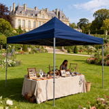 PGL2504 Yellow Pop-Up Canopy Tent with Silver Metal Frame – Portable Outdoor Patio Shade for Garden Parties & Backyard Events