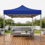 PGL2504 Yellow Pop-Up Canopy Tent with Silver Metal Frame – Portable Outdoor Patio Shade for Garden Parties & Backyard Events