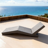 TYSF2617 Grey Rattan One-Piece Curved Adjustable Outdoor Sun Lounger – Cape Town South Africa Coastal Terrace Luxury Relaxed Outdoor Reclining Sunbed