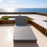 TYSF2617 Grey Rattan One-Piece Curved Adjustable Outdoor Sun Lounger – Cape Town South Africa Coastal Terrace Luxury Relaxed Outdoor Reclining Sunbed