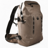 WBP1905 Tan Heavy Duty Fully Waterproof Dry Backpack with Multi Straps for Outdoor Hiking Kayaking