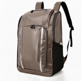 WBP1911 Brown Water Resistant Hiking Backpack with Reflective Strip for Rainy Outdoor Camping Travel