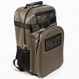 WDF1912 Grey Hard Shell Fully Waterproof Backpack with Multi Mesh Pockets for Kayaking River Hiking