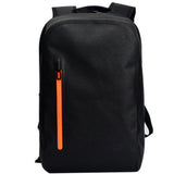 WBP1901-1 Minimalist Waterproof Business Laptop Backpack with Orange Zipper Pocket for Men Daily Travel Work