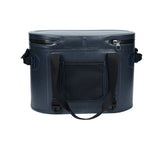 WCB1903-2 Dark Navy Waterproof Insulated Soft Cooler Bag with Front Zipper Pocket for Beach Fishing Camping