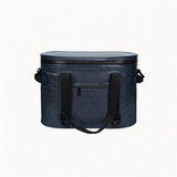 WCB1903-2 Dark Navy Waterproof Insulated Soft Cooler Bag with Front Zipper Pocket for Beach Fishing Camping