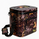 WCB1904 Grey Portable Soft Cooler Bag with Cup Holder Lid & Detachable Shoulder Strap for Park Picnic