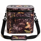 WCB1904 Grey Portable Soft Cooler Bag with Cup Holder Lid & Detachable Shoulder Strap for Park Picnic