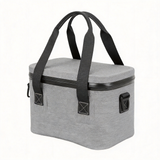 WCB1905 Light Grey Portable Insulated Cooler Bag with Dual Reinforced Handles for Lake Picnic Camping