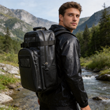 WDF1912 Grey Hard Shell Fully Waterproof Backpack with Multi Mesh Pockets for Kayaking River Hiking