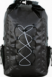 WBP1903 Olive Green Roll Top Waterproof Dry Backpack with External Bungee Cord for Hiking Kayaking